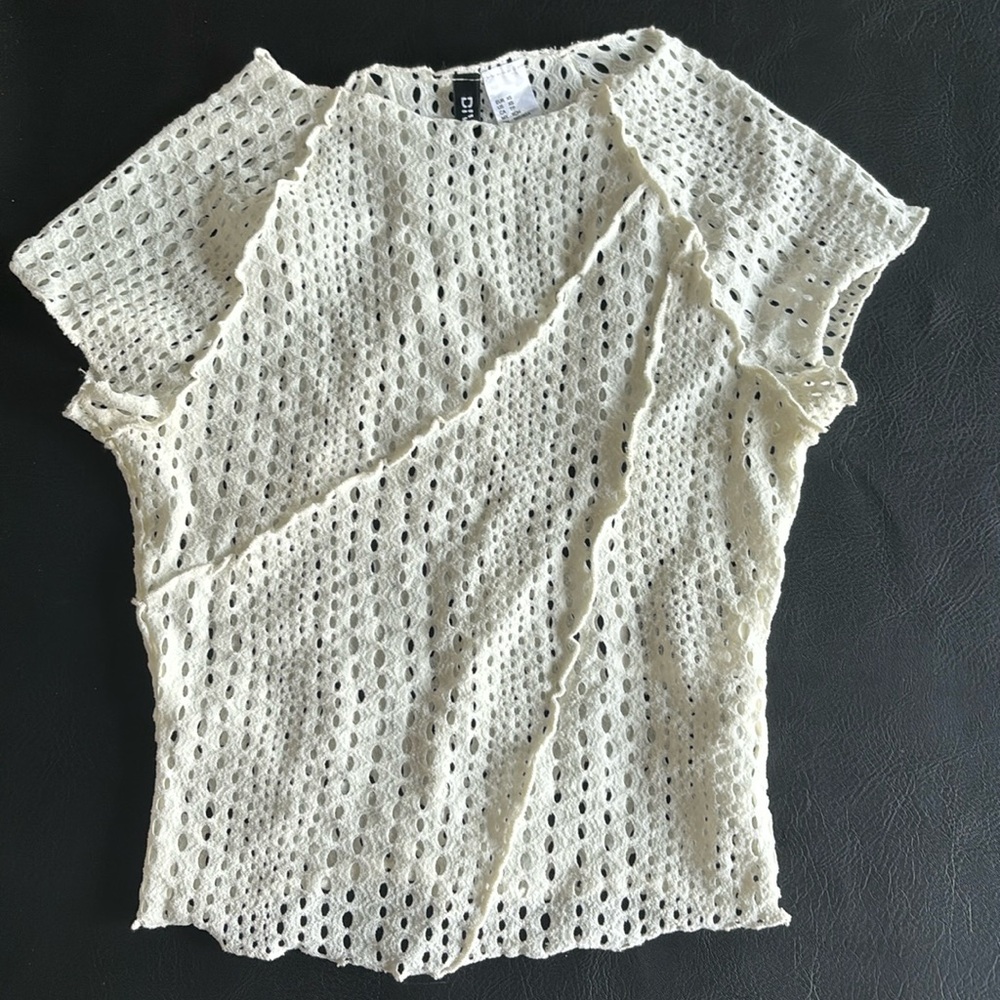 White Mesh H&M top